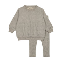 LEAF PRINT SWEATSHIRT SET - (MAW26-25)