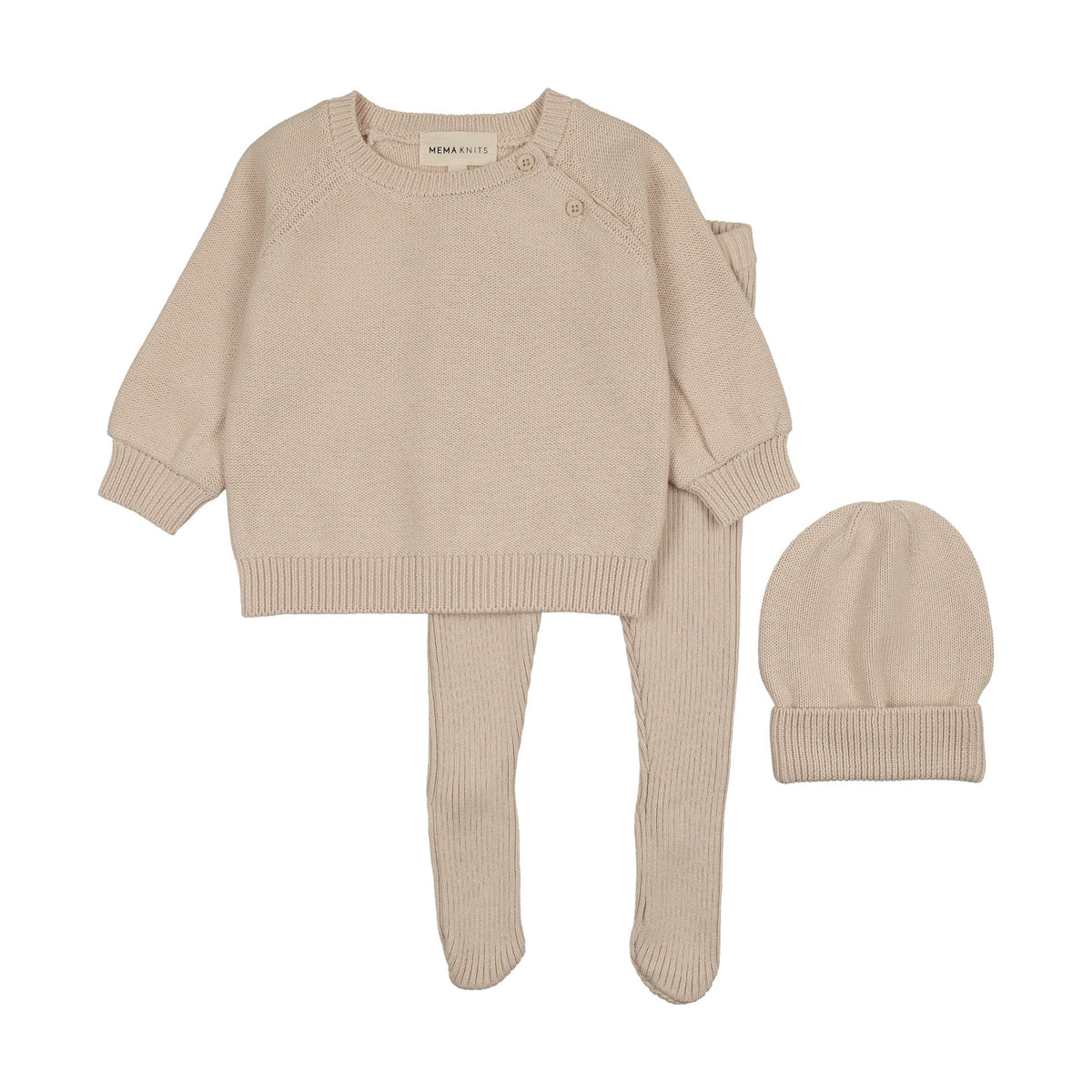 KNIT 2 PIECE SET + BEANIE - (MAW26-K05)-3