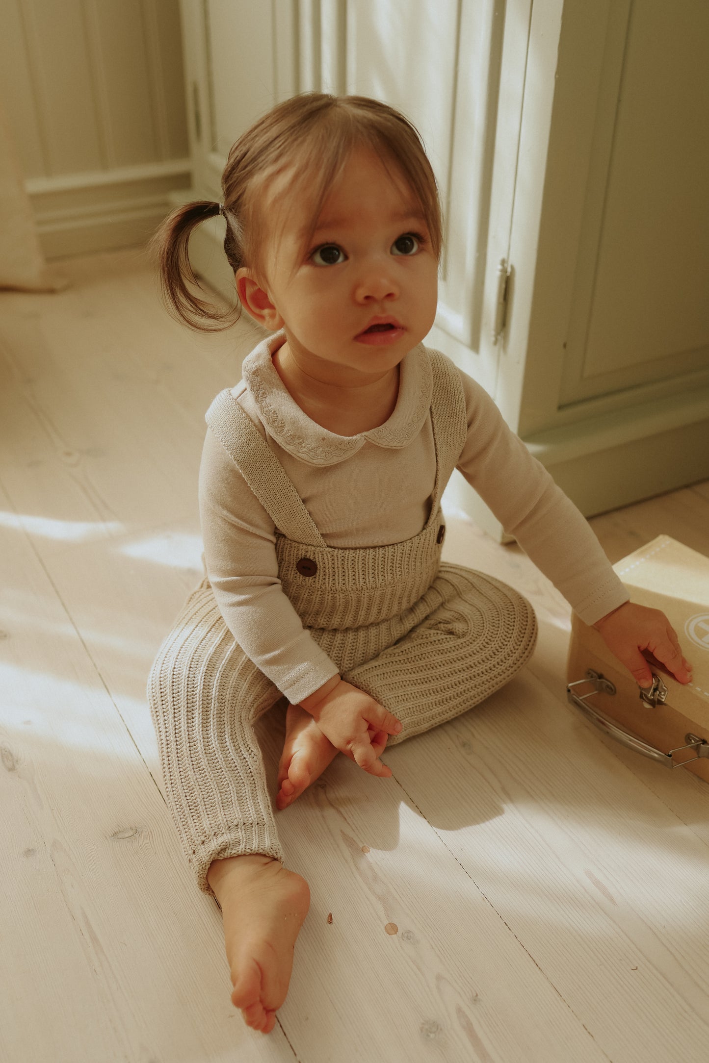 Knit Overall + Onesie set
