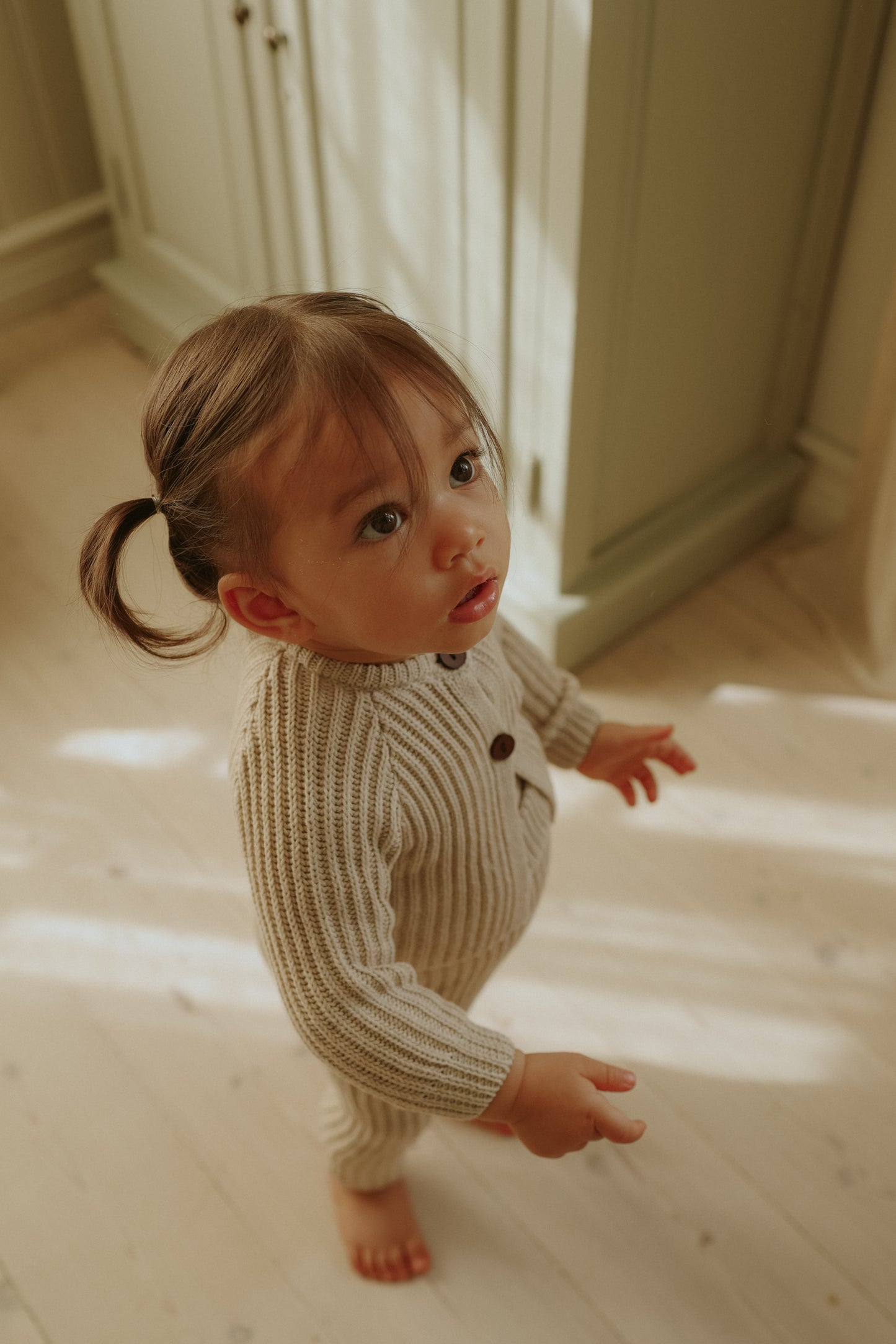 Knit Overall + Onesie set