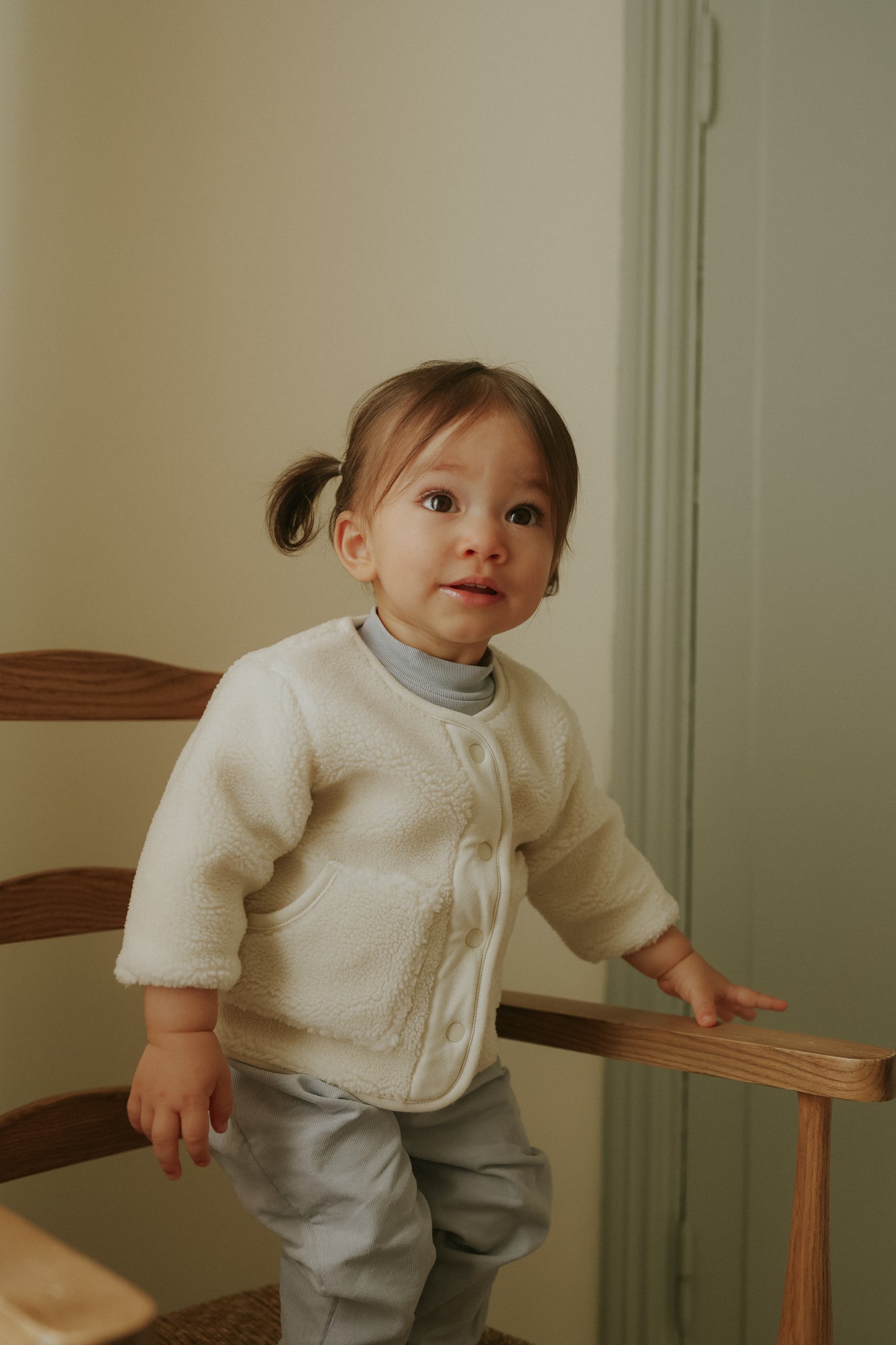 Sherpa Jacket + Beanie