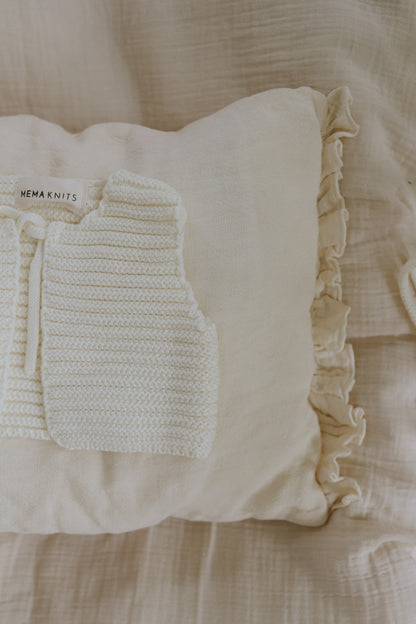 Knit Crop Vest + Bonnet
