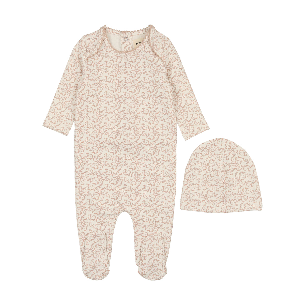 Fruit print footie-3